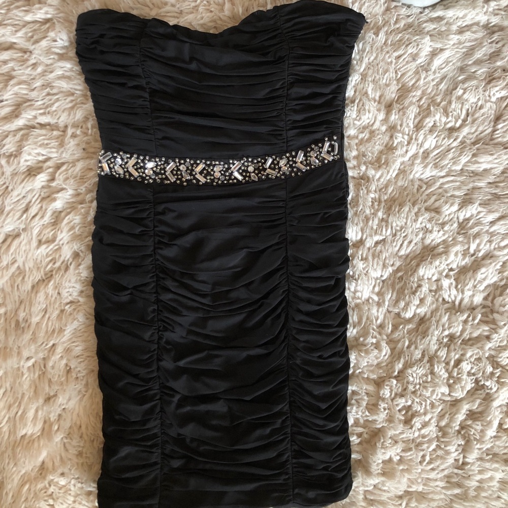 Strapless cocktail dress